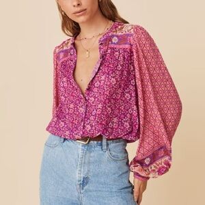 Spell SIENNA BLOUSE - Fuchsia